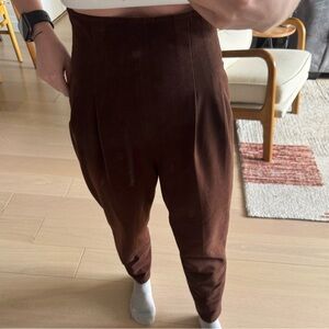 Vintage brown suede pants